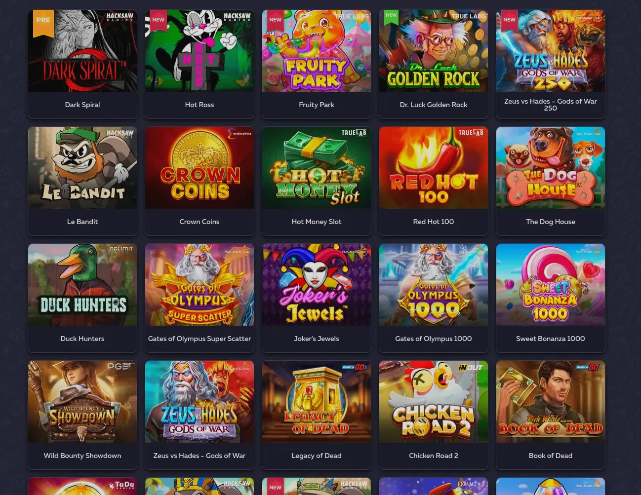 Interface Mon Compte Twin Casino avec options de gestion du profil